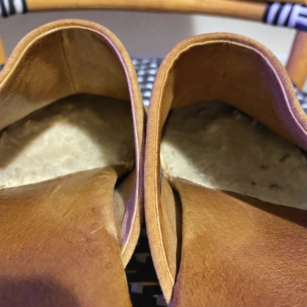 Size 9 Ugg Suede Colorblock Pattern Mules. - image 6